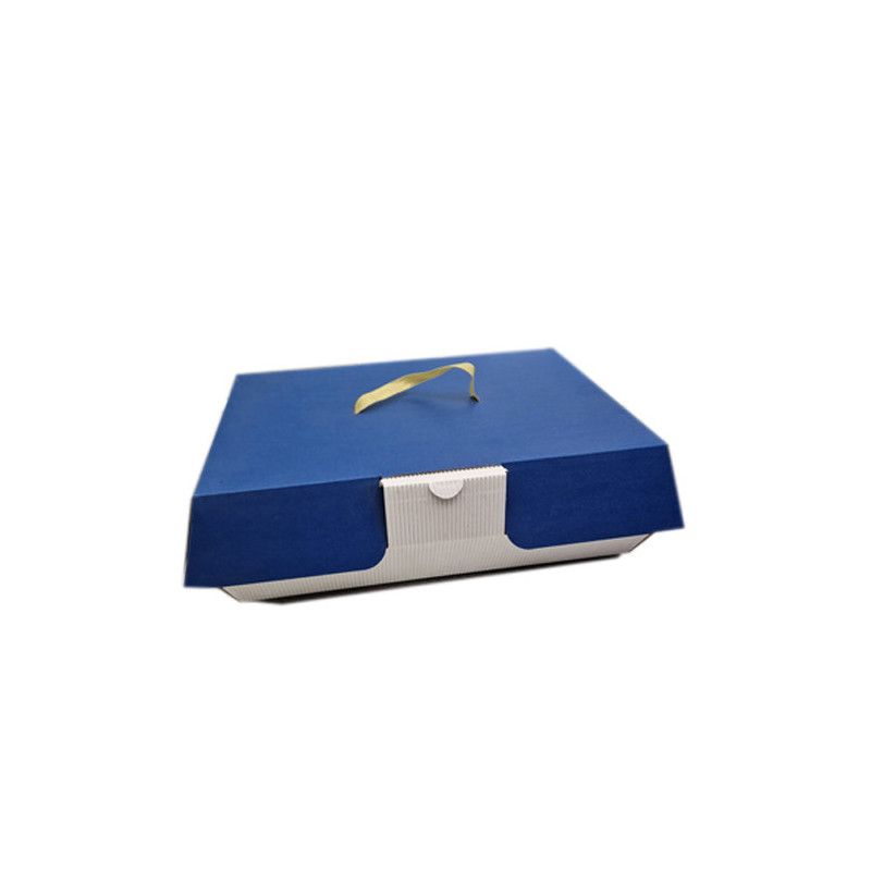Vassoio scatola cartone cakebag 26x18x 9h blu bianco con coperchio pezzi 10 Artigiancarta.jpg