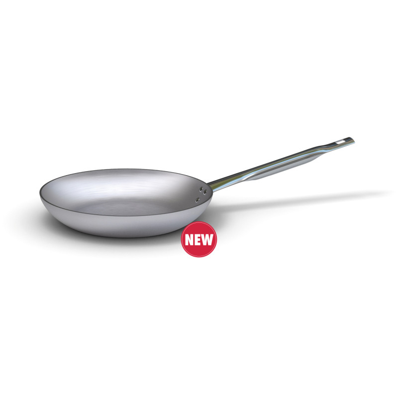 Padella professionale alto spessore induzione cm 24 svasata bassa Ballarini.jpg