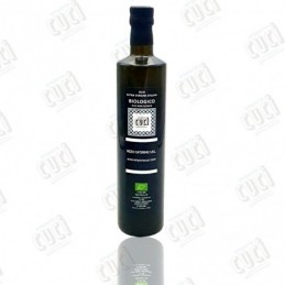 Olio extravergine di oliva biologico siciliano in bottiglia di vetro da 0,75 lt.