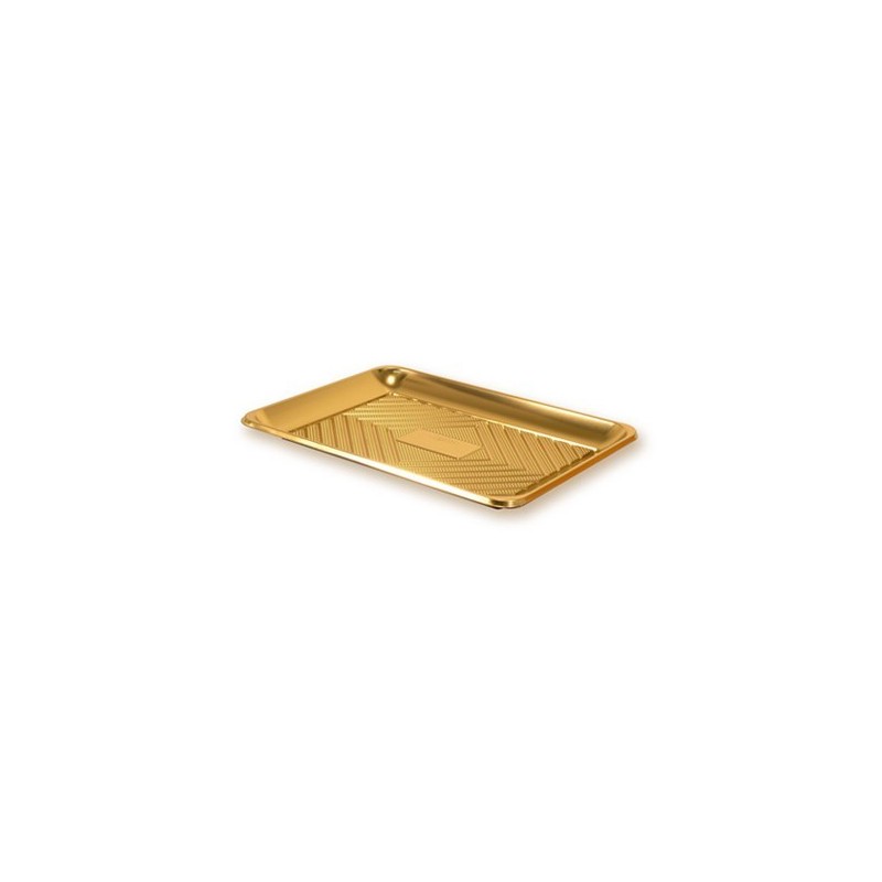 Vassoio in PET oro Kado misura 5 confezione 10 pezzi Alcas.jpg