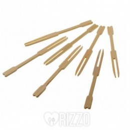 Forchettine finger food in legno bamboo | Busta da 1000 pezzi